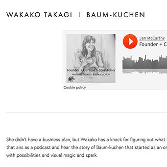 Hello from Baum-kuchen! - interview by "Entrepreneurial Voice" with Jan McCarthy