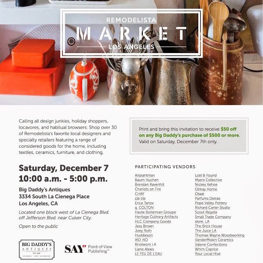 Baum-kuchen will be at Remodelista Holiday Market!