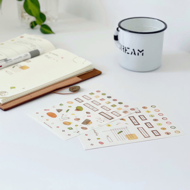 Cozy Journaling Time with BK Analogue Cafe Planner Stickers // Eunice