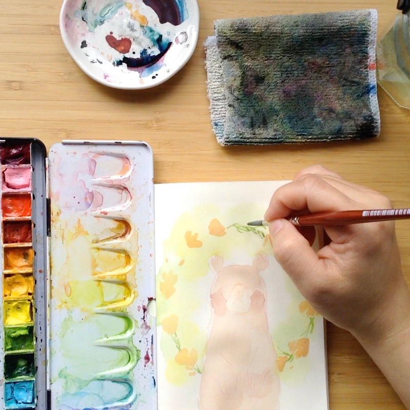 Watercolor with Me // On A Rainy Afternoon with Ame