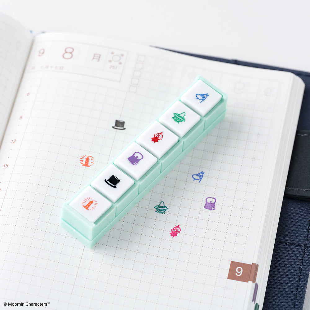 [Hobonichi] Pochitto6 Push-Button Stamp - Moomin