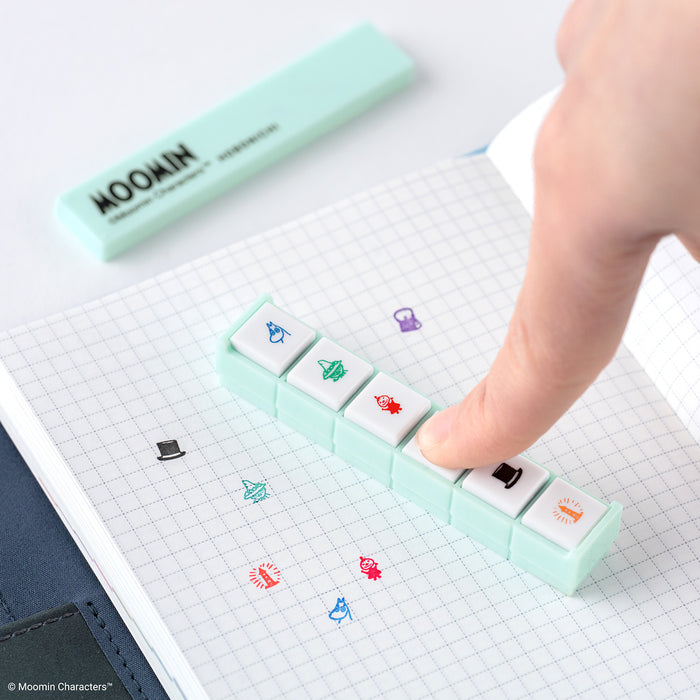 [Hobonichi] Pochitto6 Push-Button Stamp - Moomin