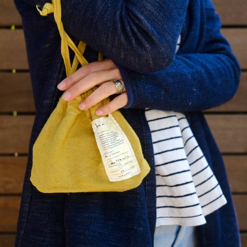 [haru nomura] "Kinchaku" Drawstring Pouch (Small)