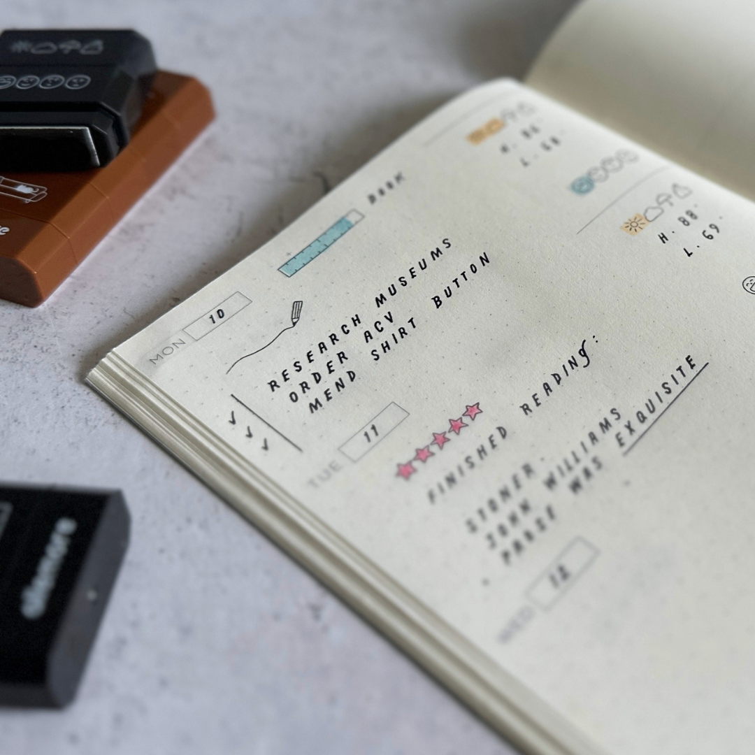 [Shachihata] Nototo 4-in-1 Linked Stamp