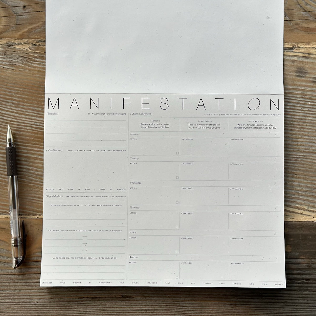 [Wilde House Paper] Manifestation Pad