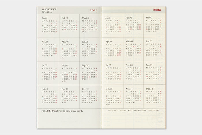 [TRC 2027] Weekly Grid + Memo [PRE-ORDER]