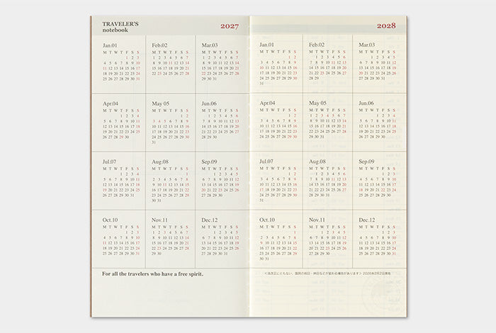 [TRC 2027] Weekly Grid + Memo [PRE-ORDER]