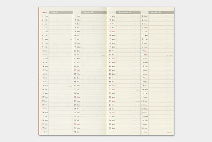 [TRC 2027] Weekly Grid + Memo [PRE-ORDER]