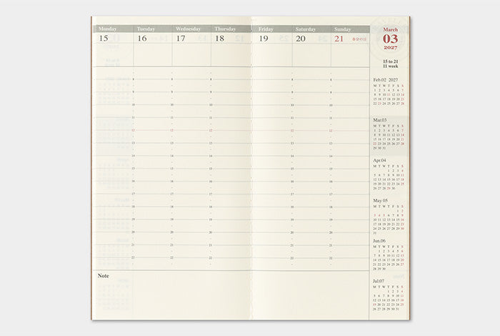 [TRC 2027] Weekly Vertical [PRE-ORDER]