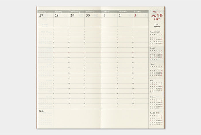 [TRC 2027] Weekly Vertical [PRE-ORDER]