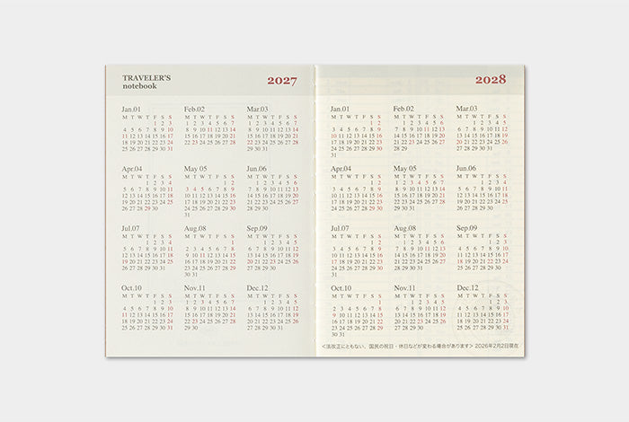 [TRC 2027] Weekly (Passport) [PRE-ORDER]