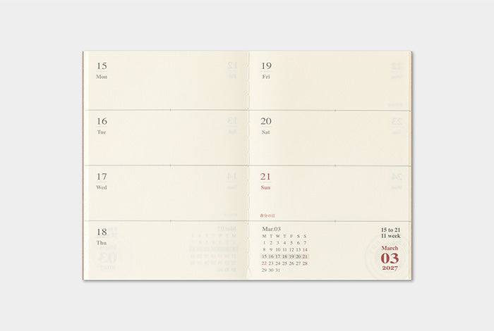 [TRC 2027] Weekly (Passport) [PRE-ORDER]