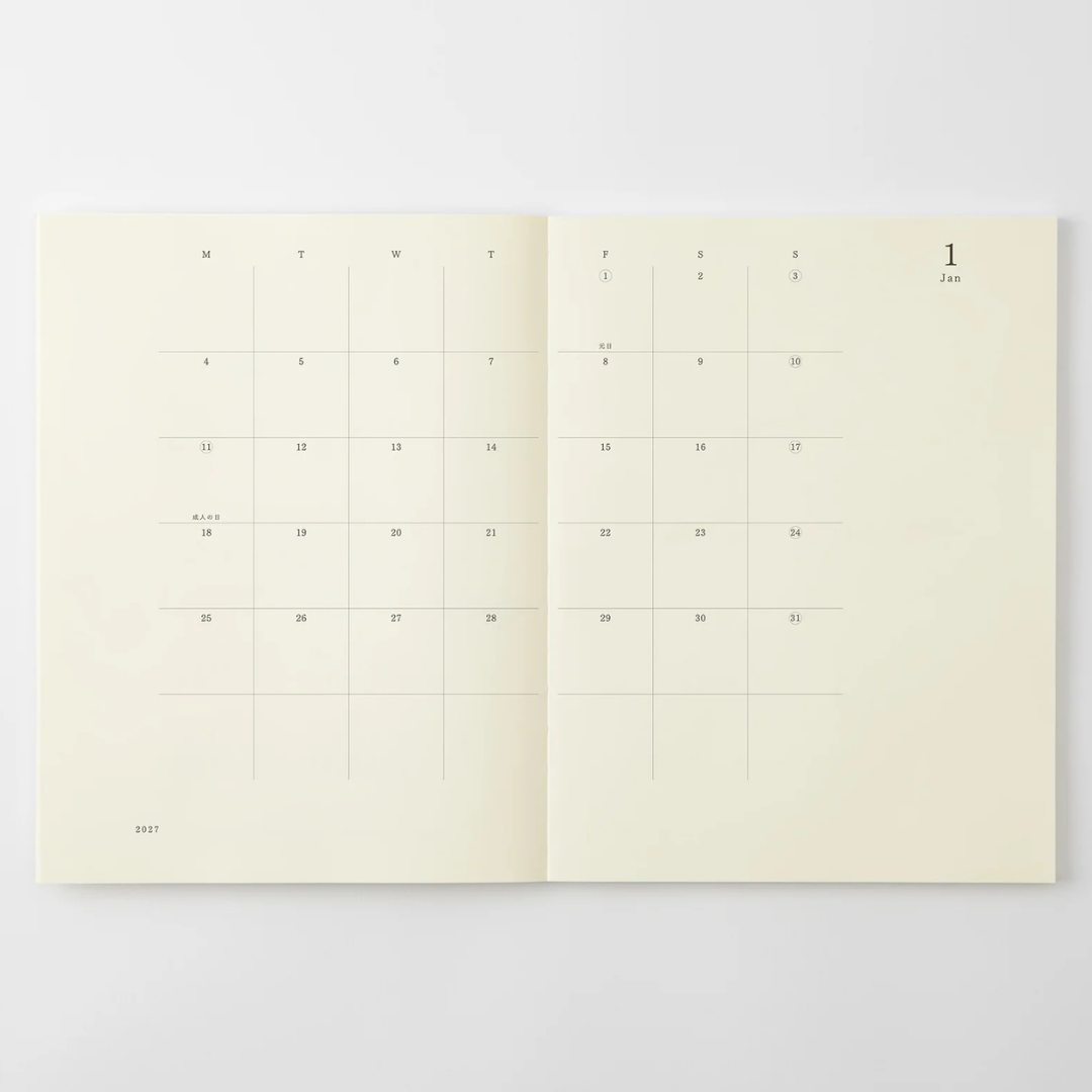 [MD 2027] Monthly THIN (2 sizes)