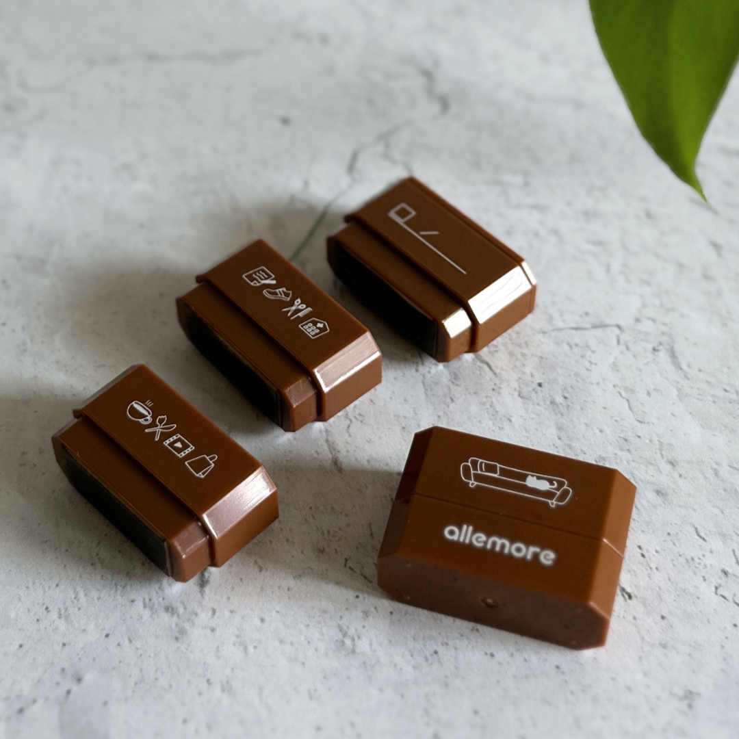 [Shachihata] Nototo 4-in-1 Linked Stamp