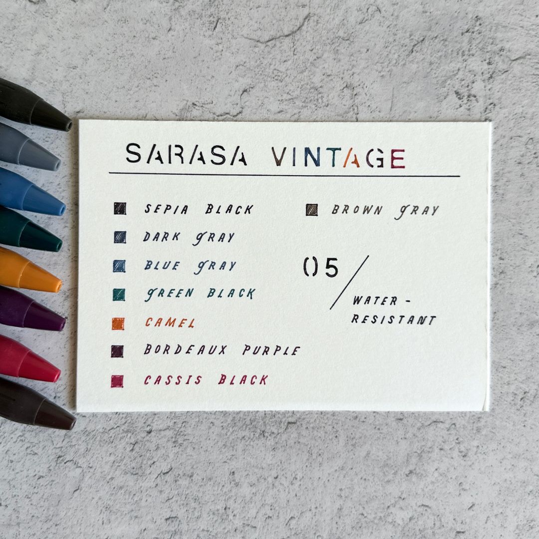 [Sarasa] Clip 0.5mm // Vintage