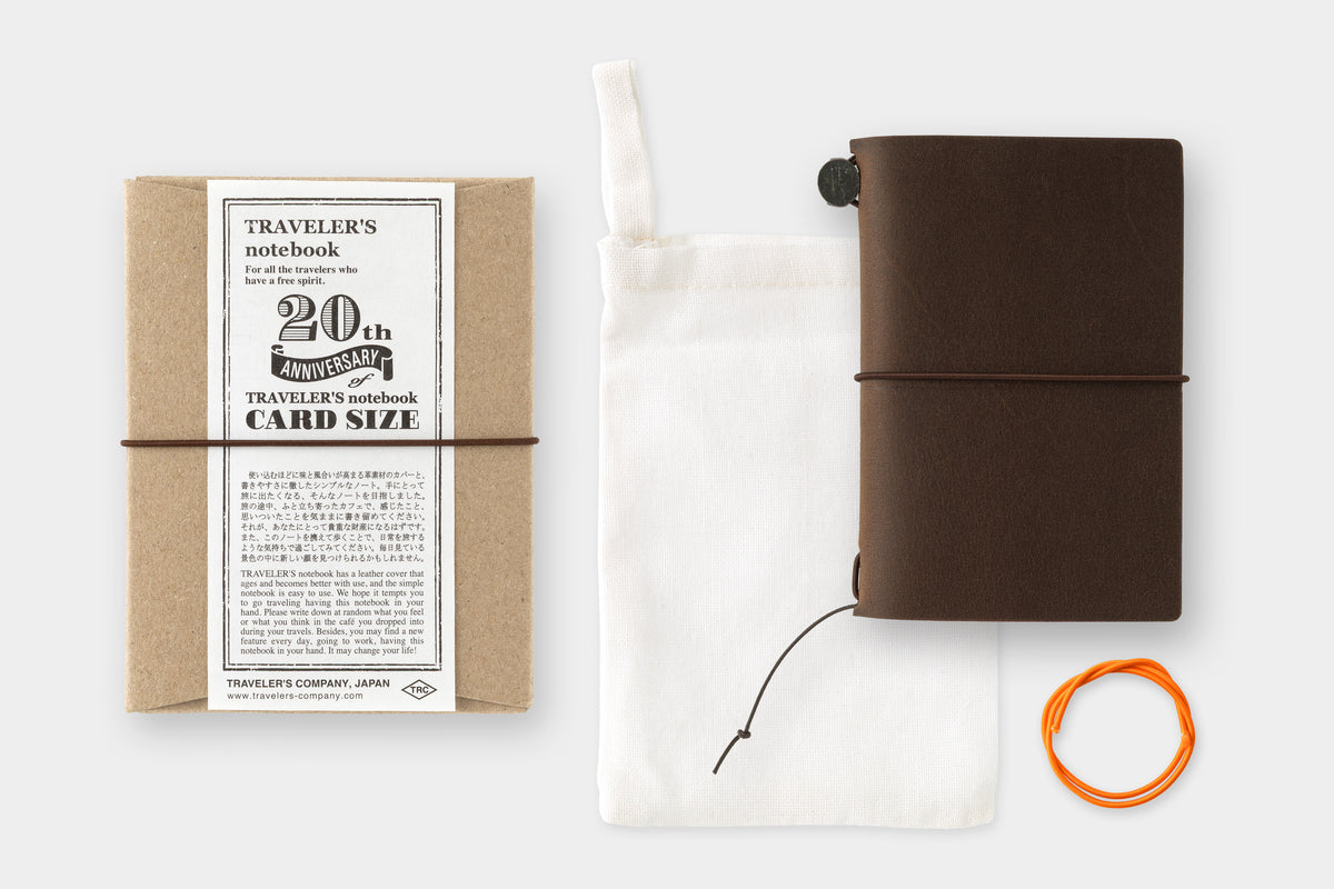 [TRC] Traveler's Notebook // Card Size 20th Anniversary Set