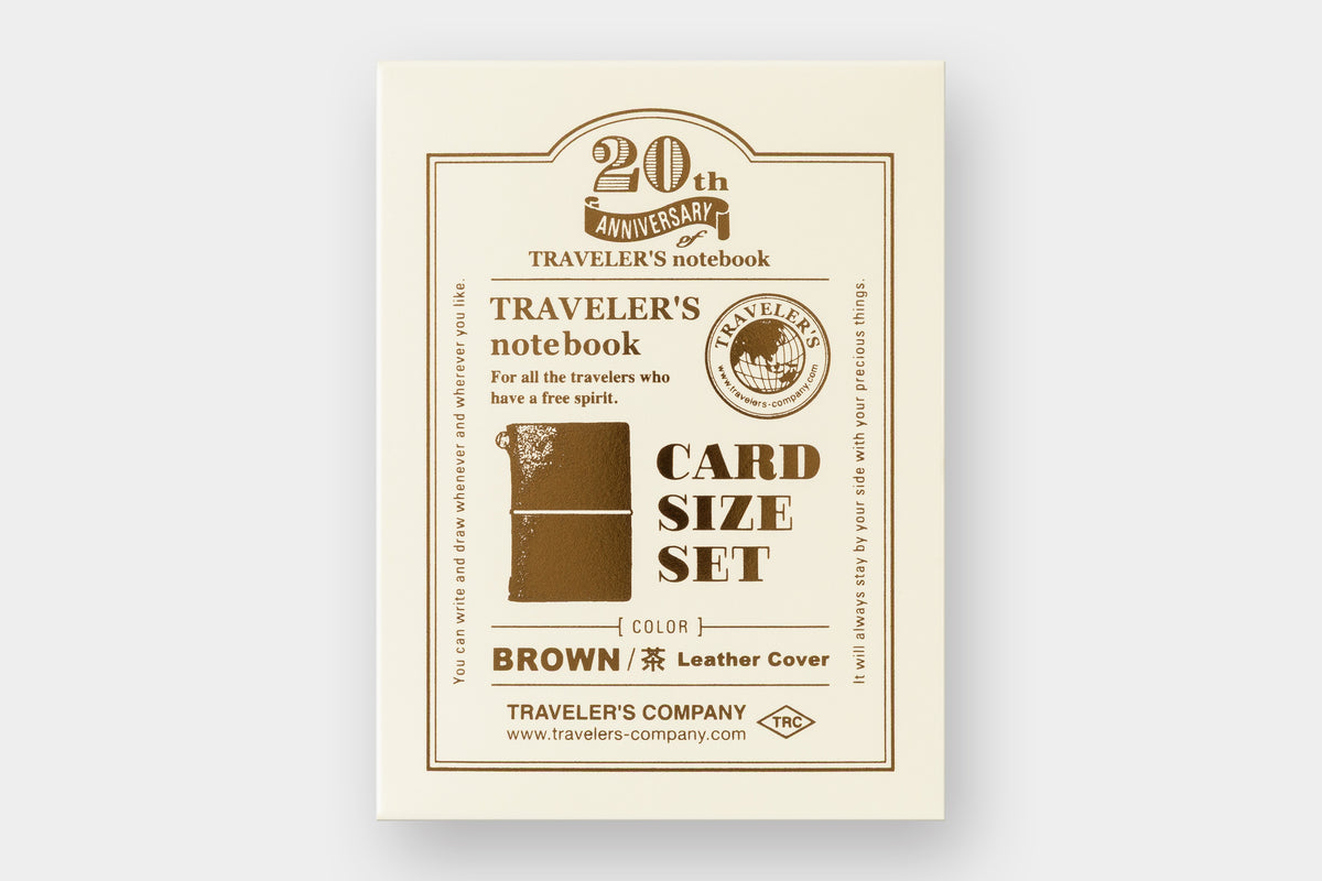 [TRC] Traveler's Notebook // Card Size 20th Anniversary Set