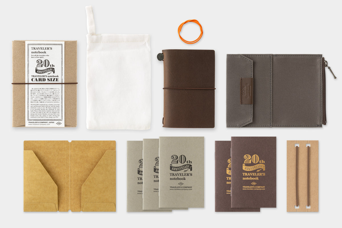 [TRC] Traveler's Notebook // Card Size 20th Anniversary Set