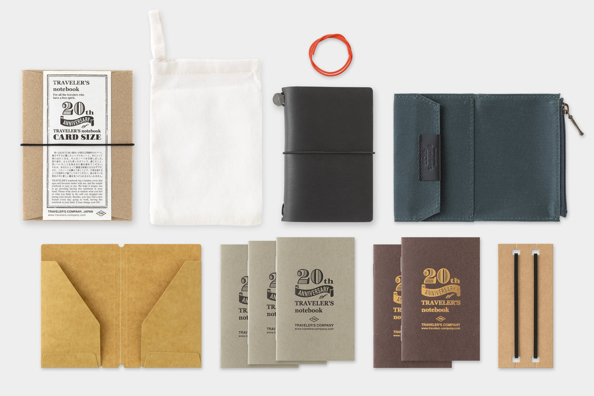 [TRC] Traveler's Notebook // Card Size 20th Anniversary Set