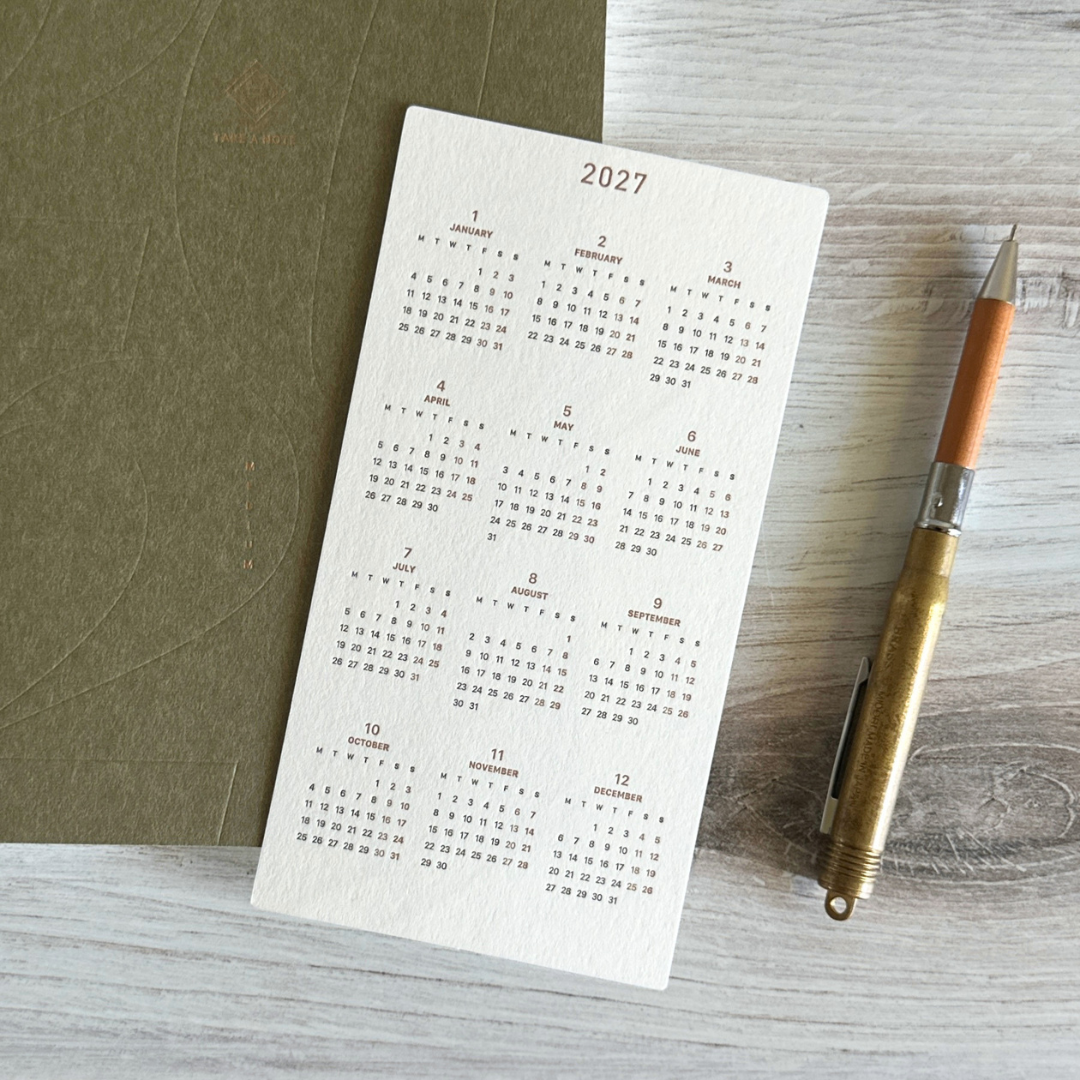 [TAKE A NOTE 2027] Medium Weeks Planner (B6)