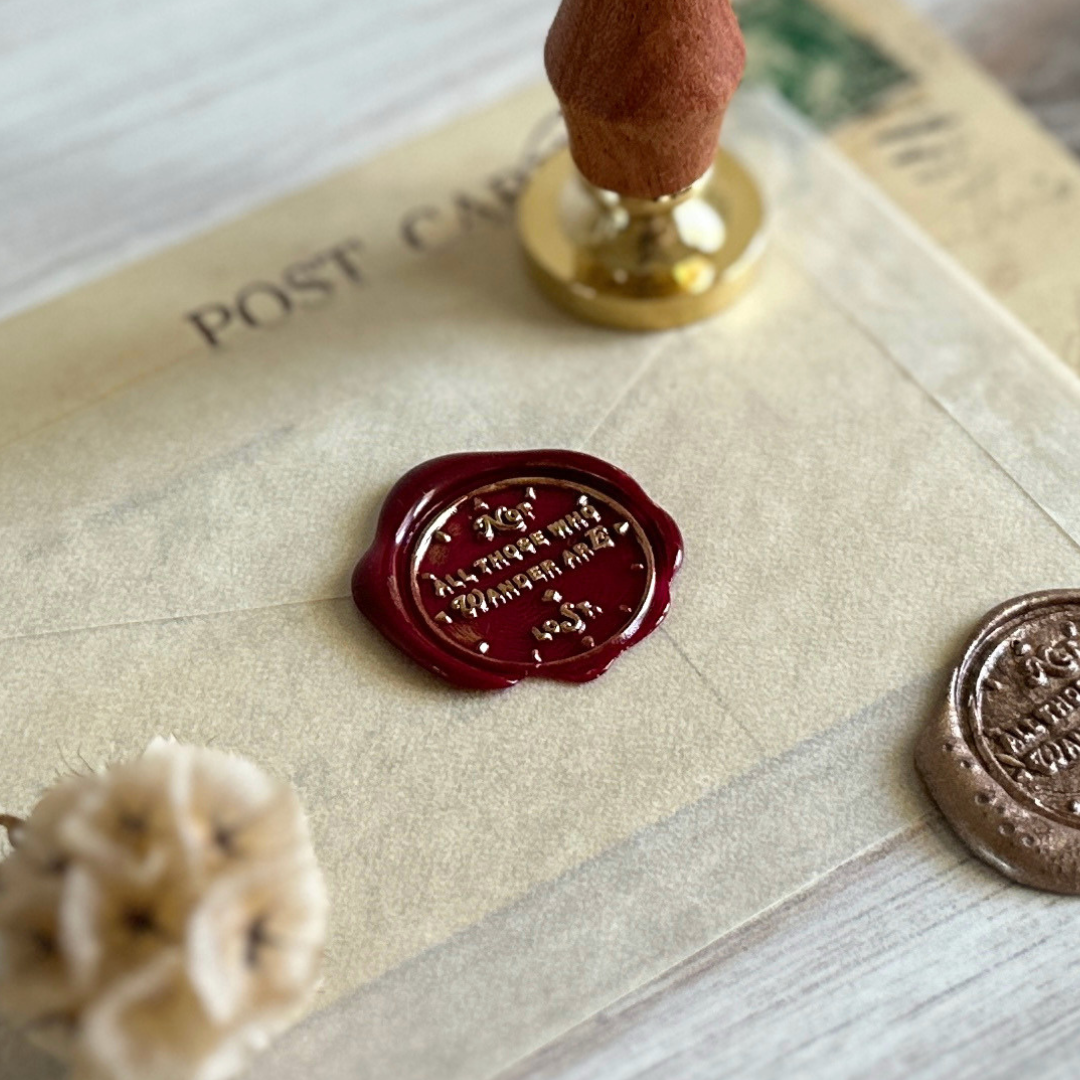 [BK Original Wax Seal] Not All Those Who Wander are Lost