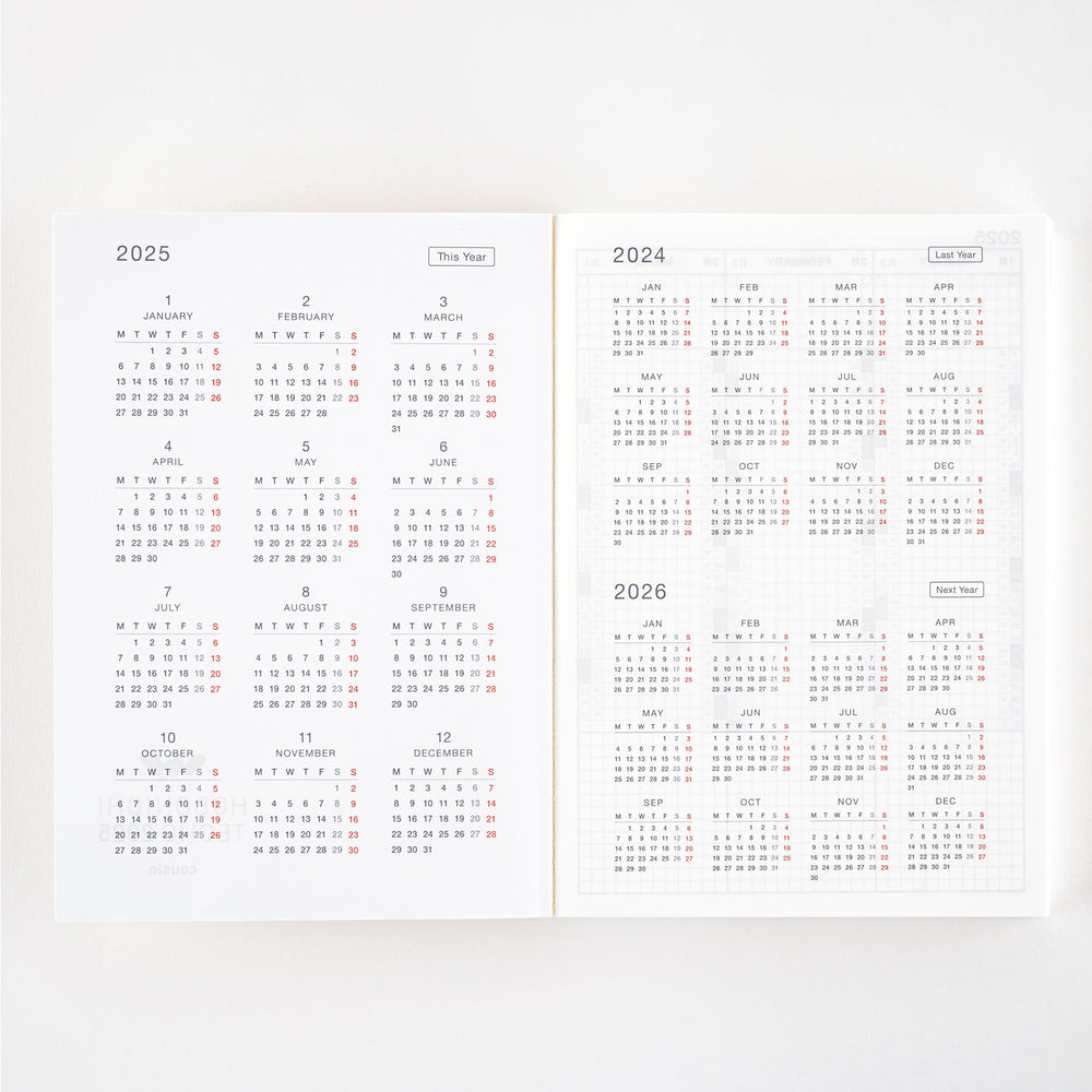 [Hobonichi 2025] Cousin (A5 / English) Baumkuchen