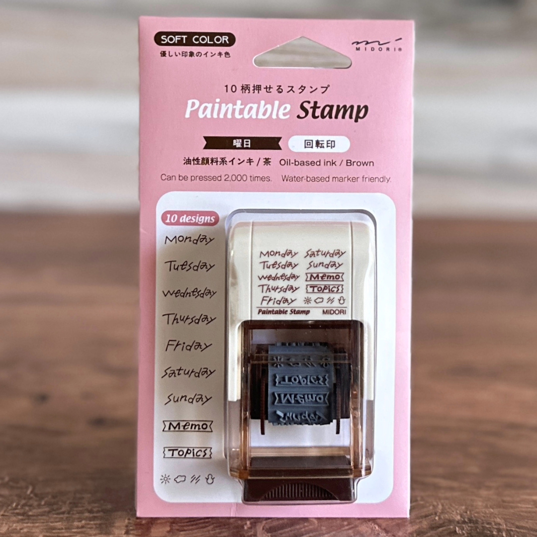 [MIDORI] Paintable Rotatable Stamp