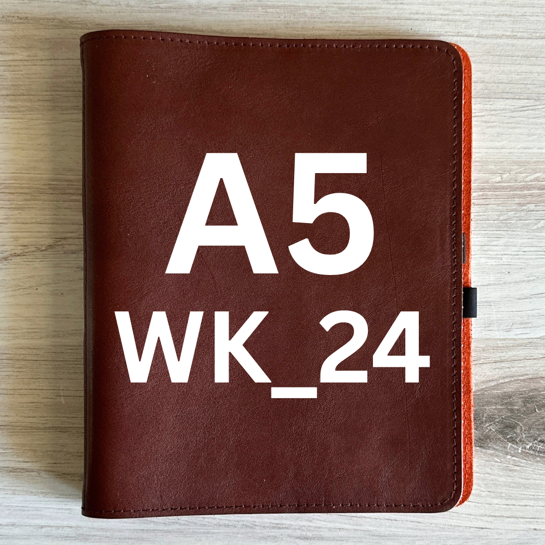 [Roterfaden] WK_24  Dark Brown // Russet Orange (A5)