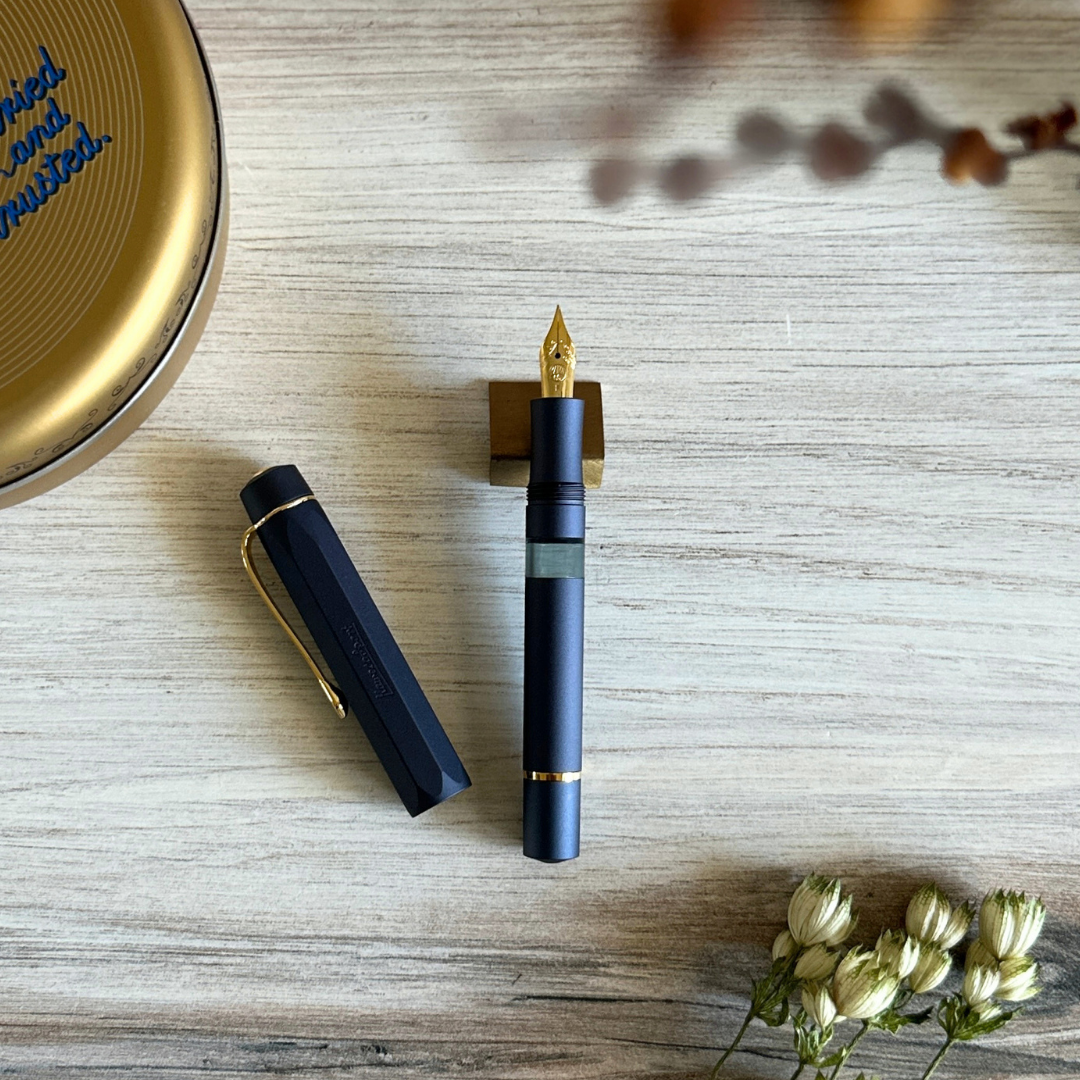 [Kaweco] AL Sport Piston Solo Fountain Pen // Navy