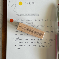 [BK Original Stamp] Love for Analogue