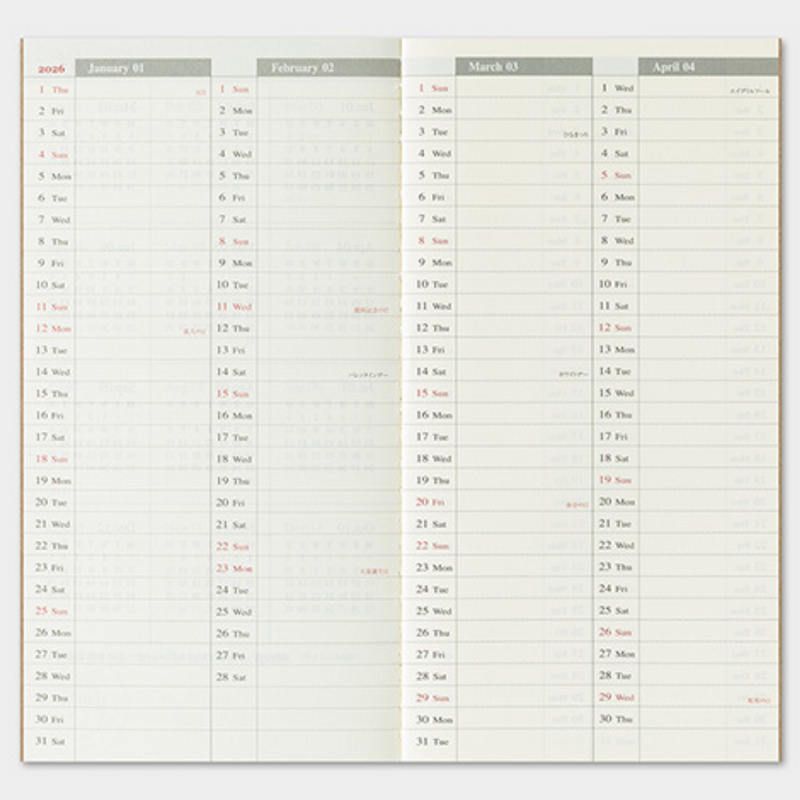 [TRC 2026] Weekly Grid + Memo [PRE-ORDER]