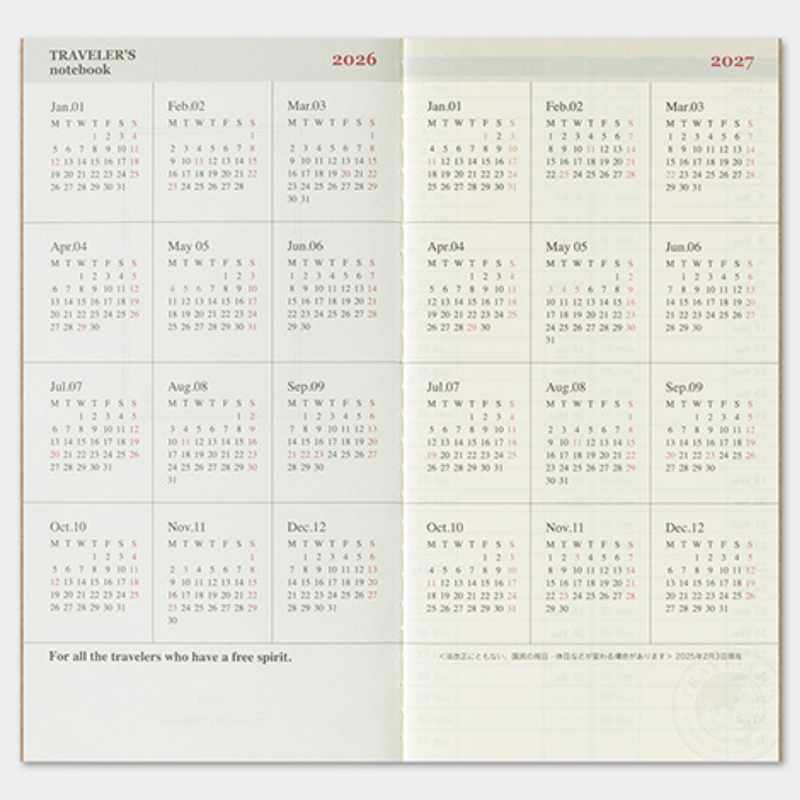 [TRC 2026] Weekly Vertical [PRE-ORDER]