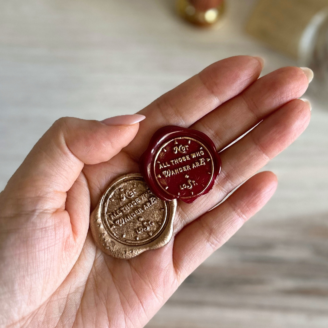 [BK Original Wax Seal] Not All Those Who Wander are Lost