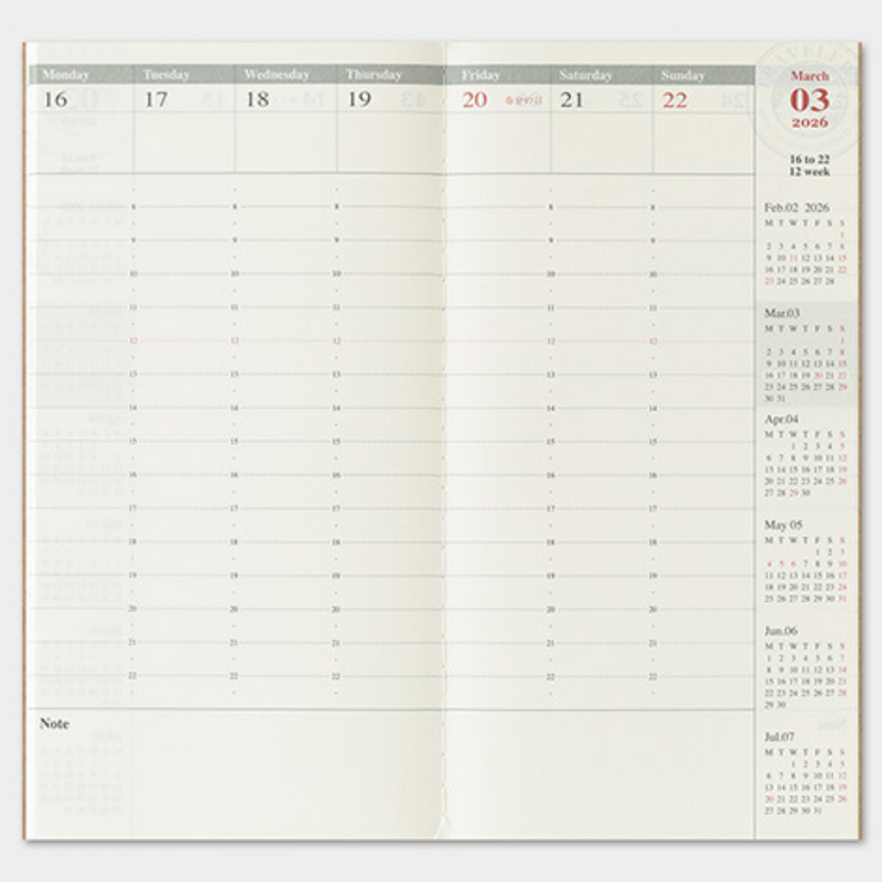 [TRC 2026] Weekly Vertical [PRE-ORDER]