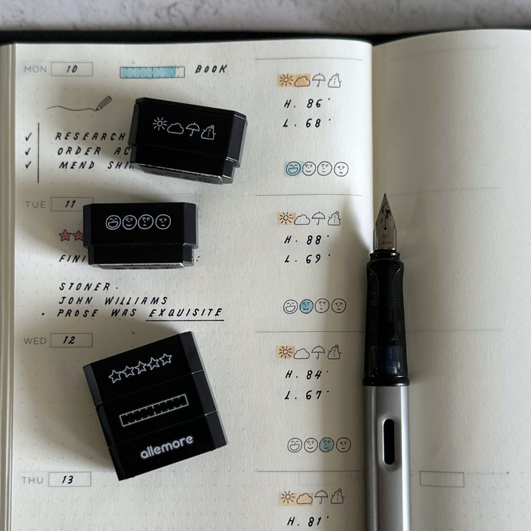 [Shachihata] Nototo 4-in-1 Linked Stamp