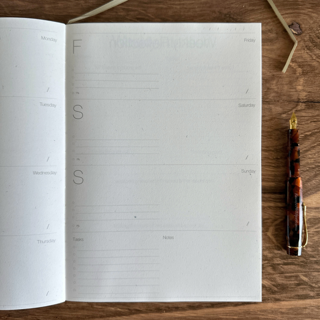 [Wilde House Paper] Week Planner