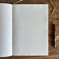 [Wilde House Paper] Week Planner