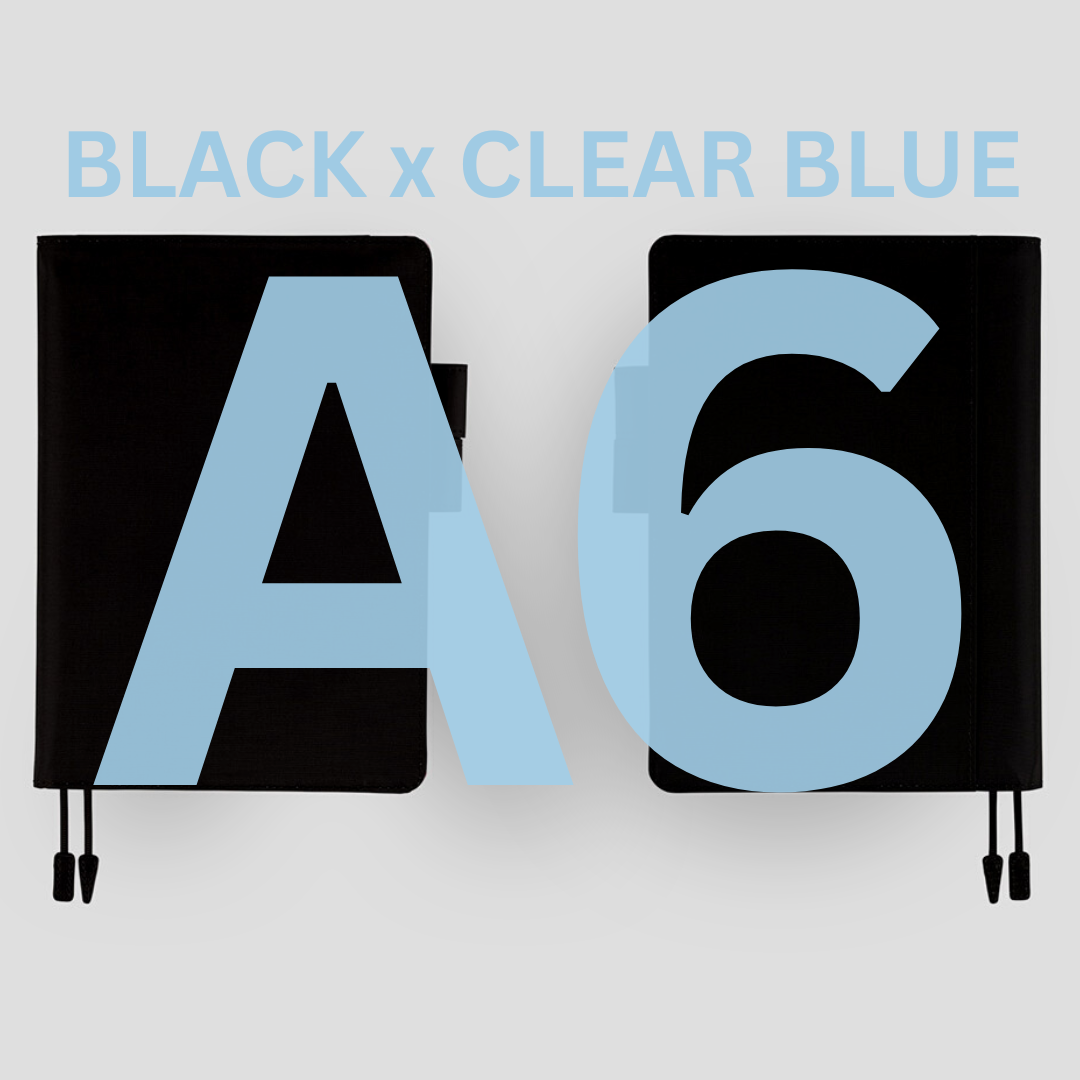 [Hobonichi Cover] Black x Clear Blue (A6)