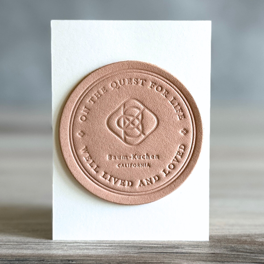 [BK Original Leather Patch] "On the quest for life well lived and loved"