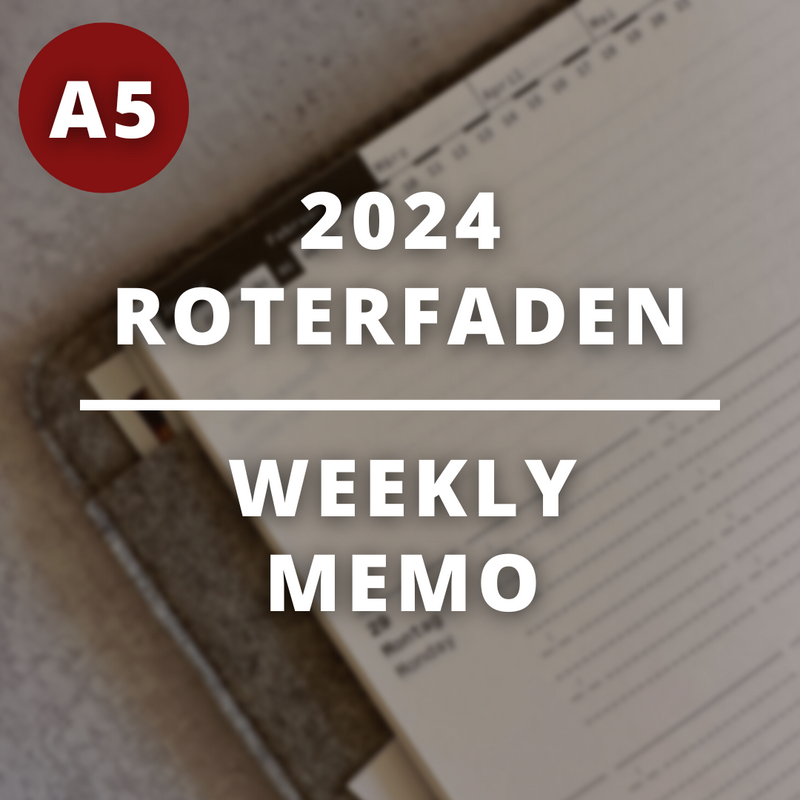 [Roterfaden 2024]  Weekly Memo (A5)