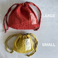 [haru nomura] "Kinchaku" Drawstring Pouch (Small)