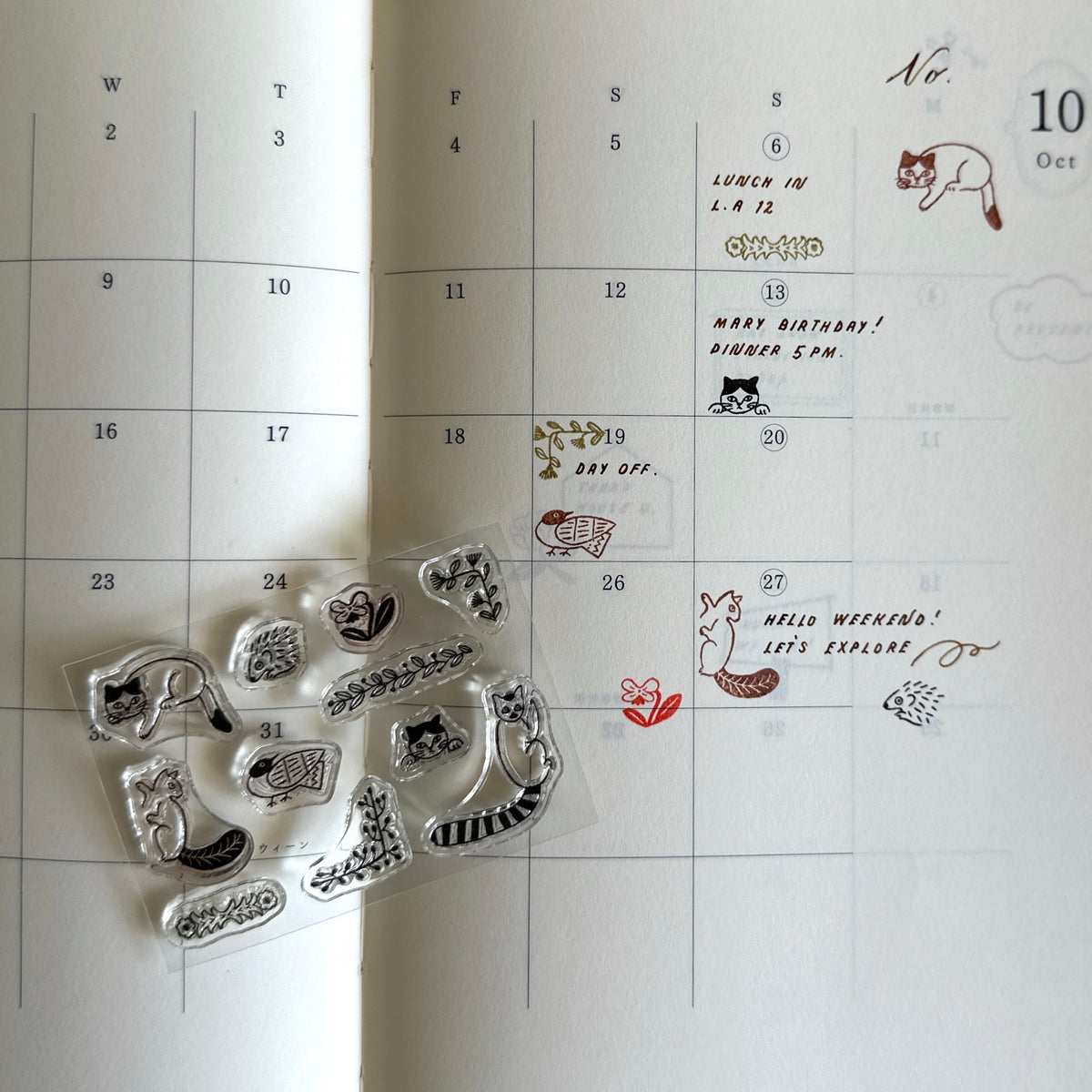 [Mizushima Clear Stamps] Small Animals