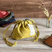 [haru nomura] "Kinchaku" Drawstring Pouch (Small)