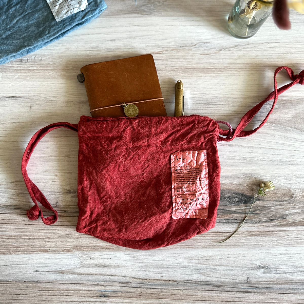 [haru nomura] "Kinchaku" Drawstring Pouch (Small)