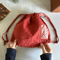 [haru nomura] "Kinchaku" Drawstring Pouch (Large)