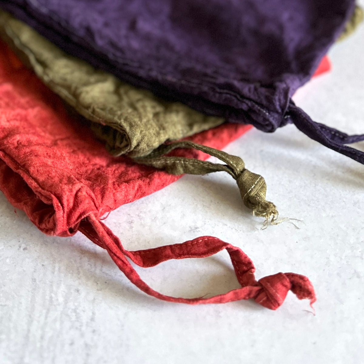 [haru nomura] "Kinchaku" Drawstring Pouch (Large)