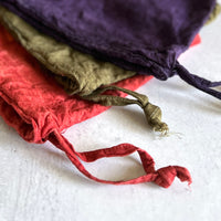 [haru nomura] "Kinchaku" Drawstring Pouch (Large)