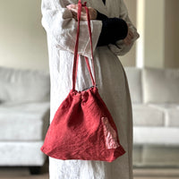 [haru nomura] "Kinchaku" Drawstring Pouch (Large)