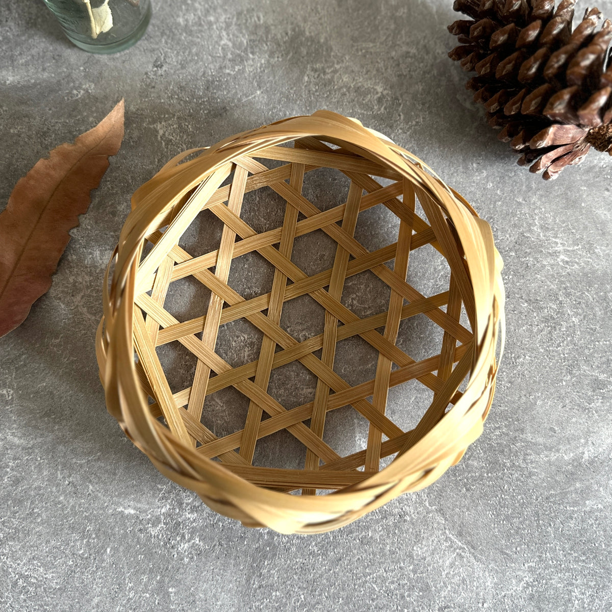 [Chicktack] Bamboo Tabletop Basket (Small)