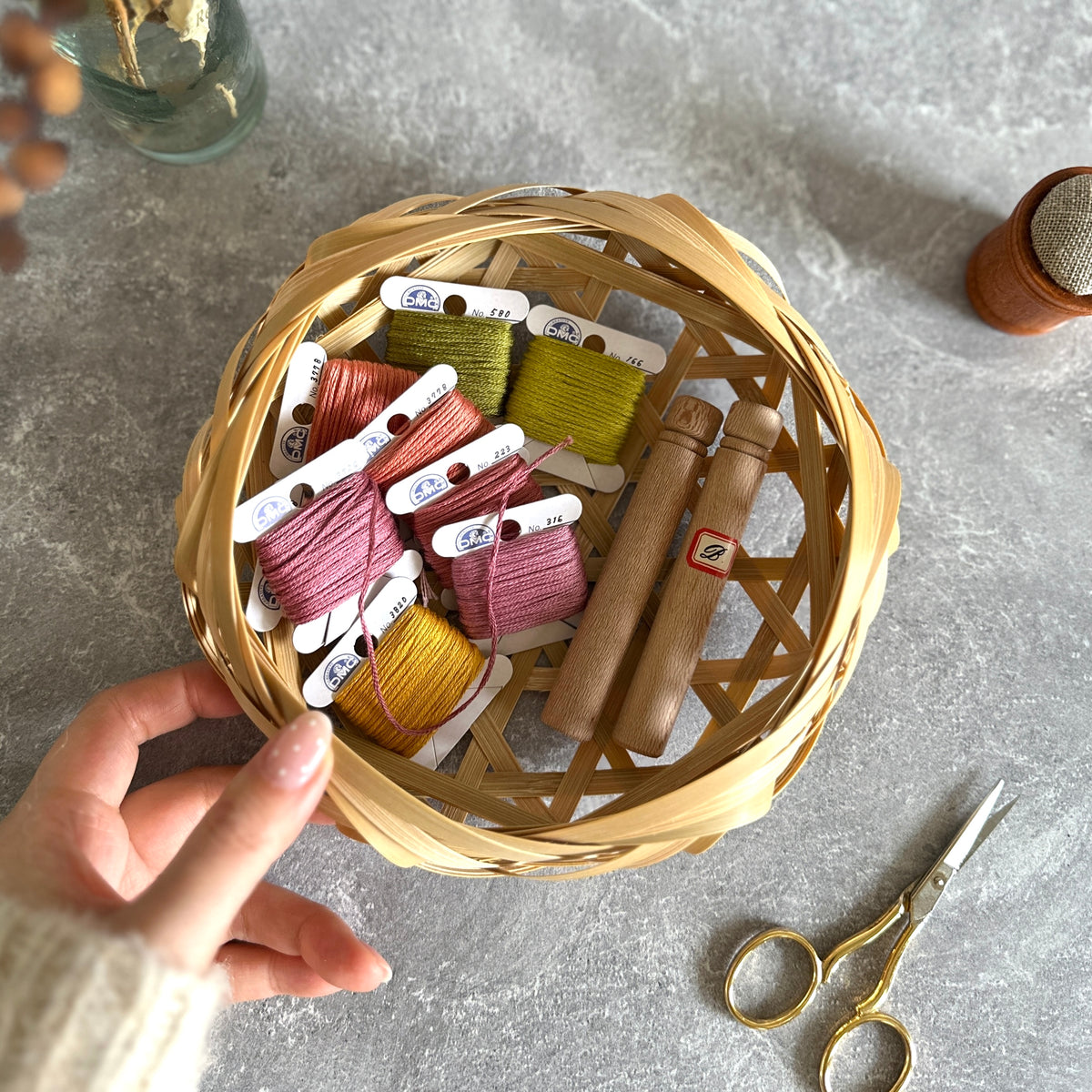 [Chicktack] Bamboo Tabletop Basket (Small)
